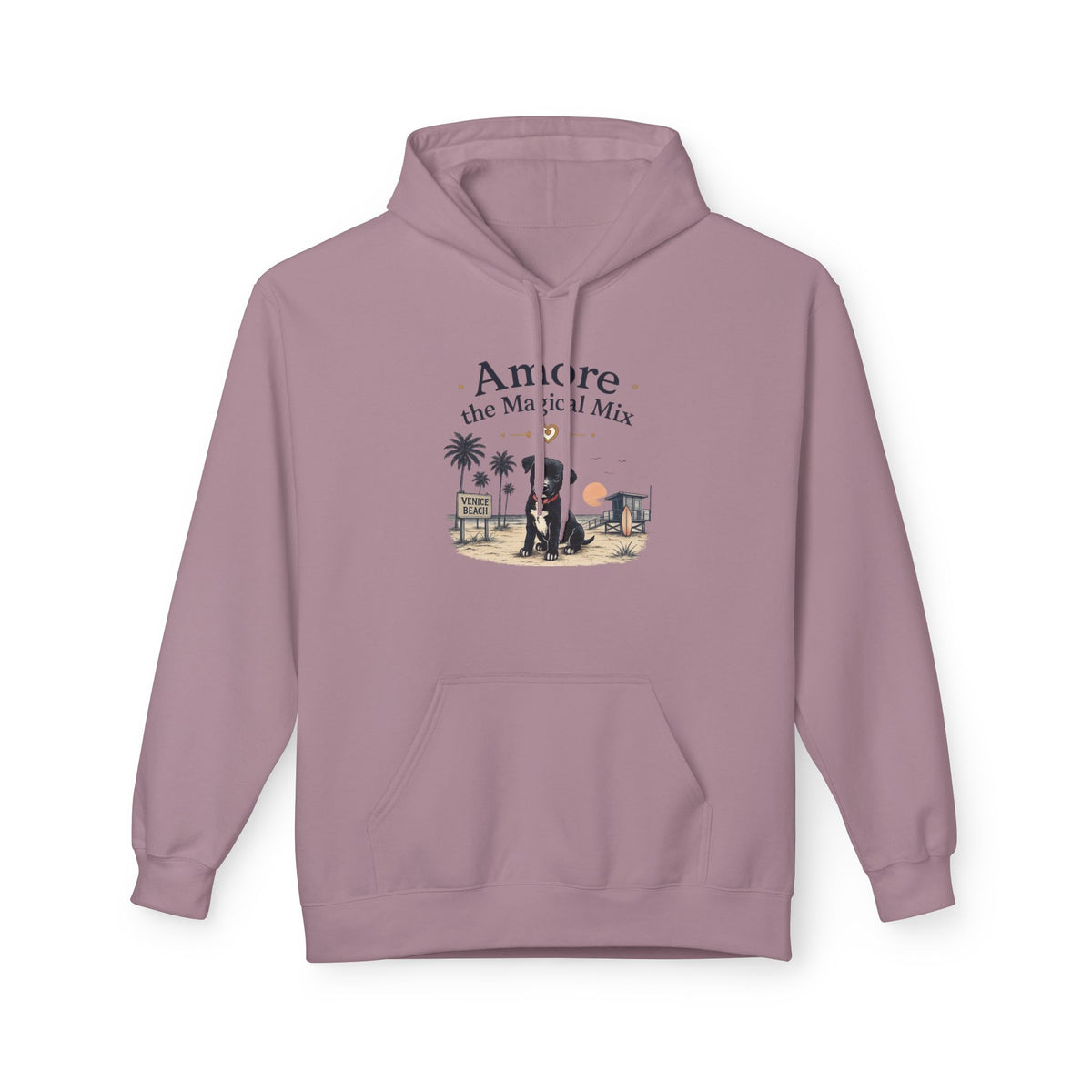 Adult Venice Beach "Amore the Magical Mix" Hoodie Sunset Surf Graphic