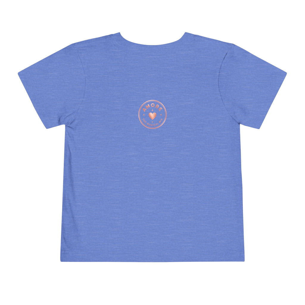 Toddler Rainbow with Heart Clouds T-Shirt