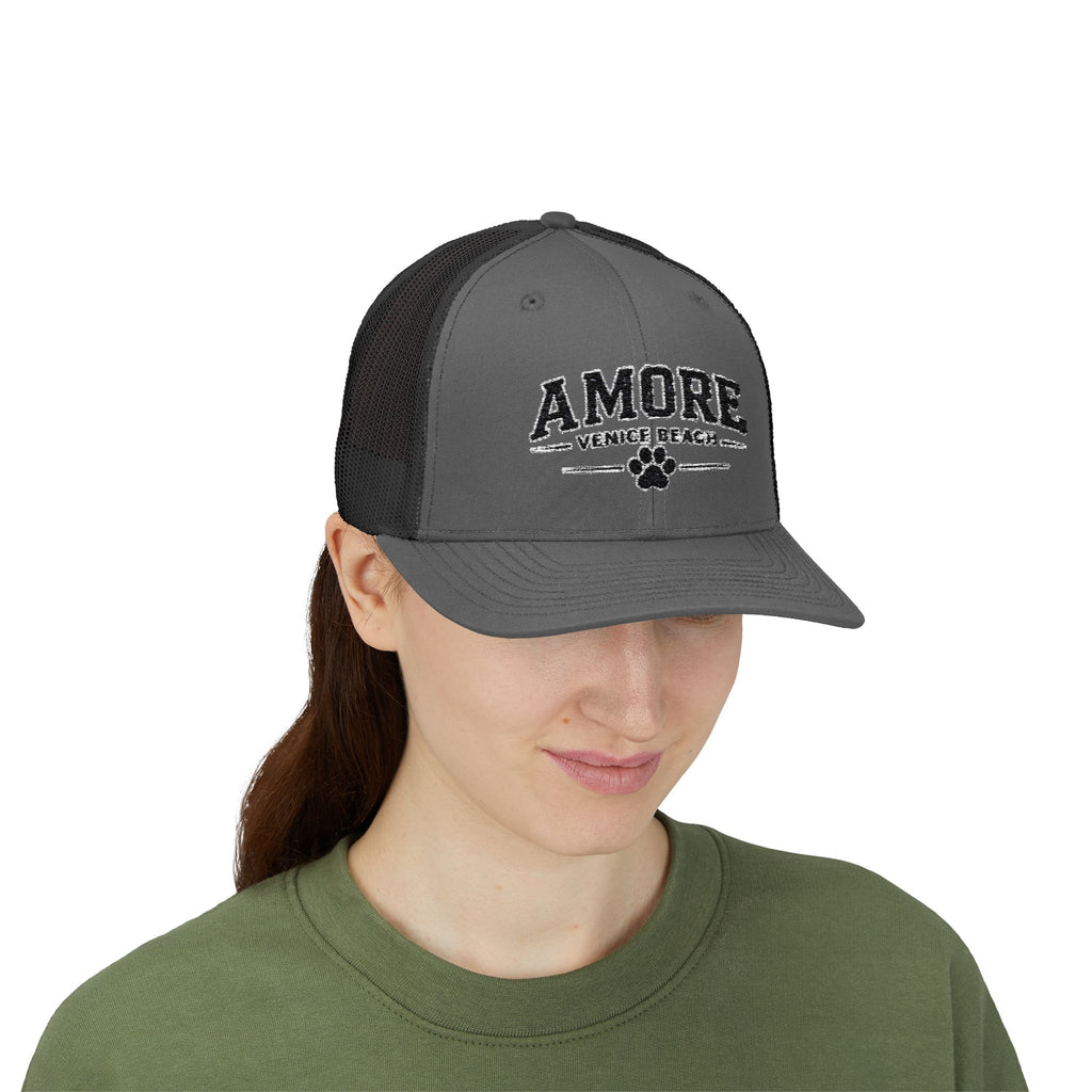 Adult Amore Venice Beach Graphic Trucker Cap | Embroidered Snapback