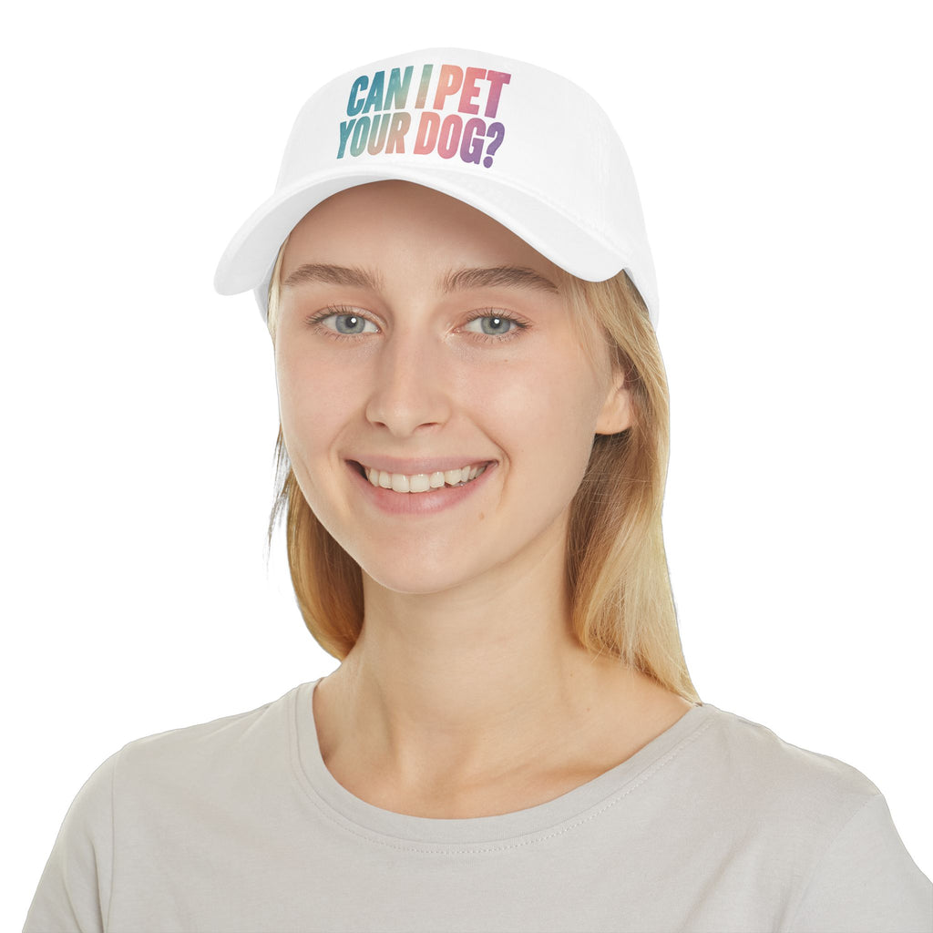 "Can I Pet Your Dog?" Low Profile Baseball Cap – Cute Pet Lover Hat