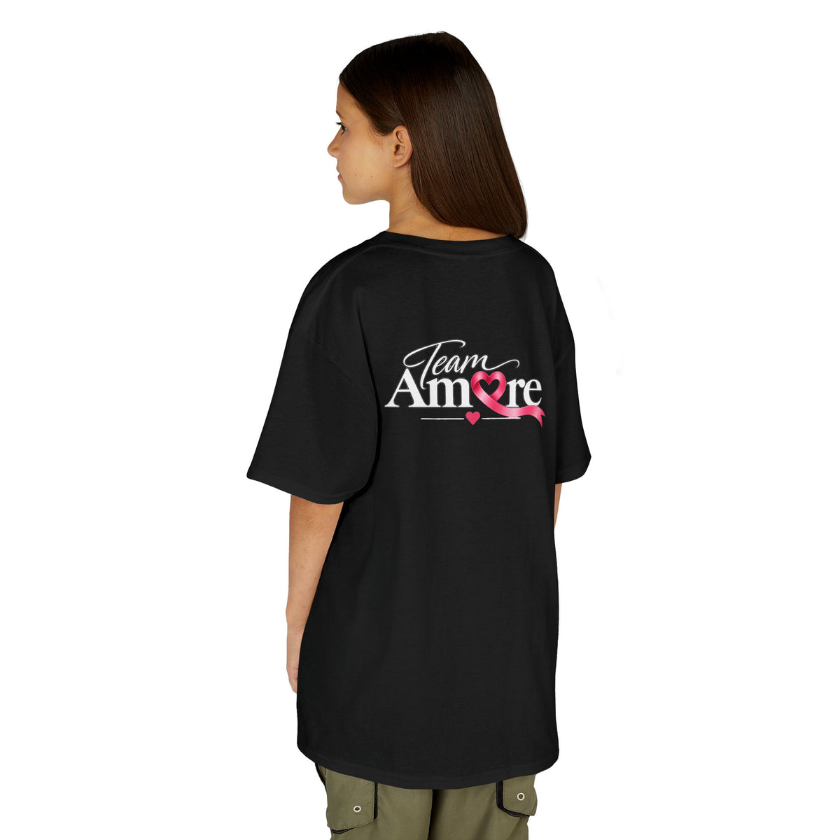 Kids Team Amore Heart Logo (Support Breast Cancer Awareness)
