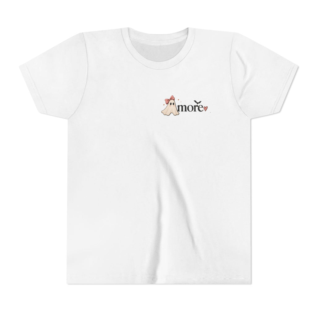 Youth Tee 'Amore' Puppy Ghost Graphic Shirt (Boo-tiful Pup Back)