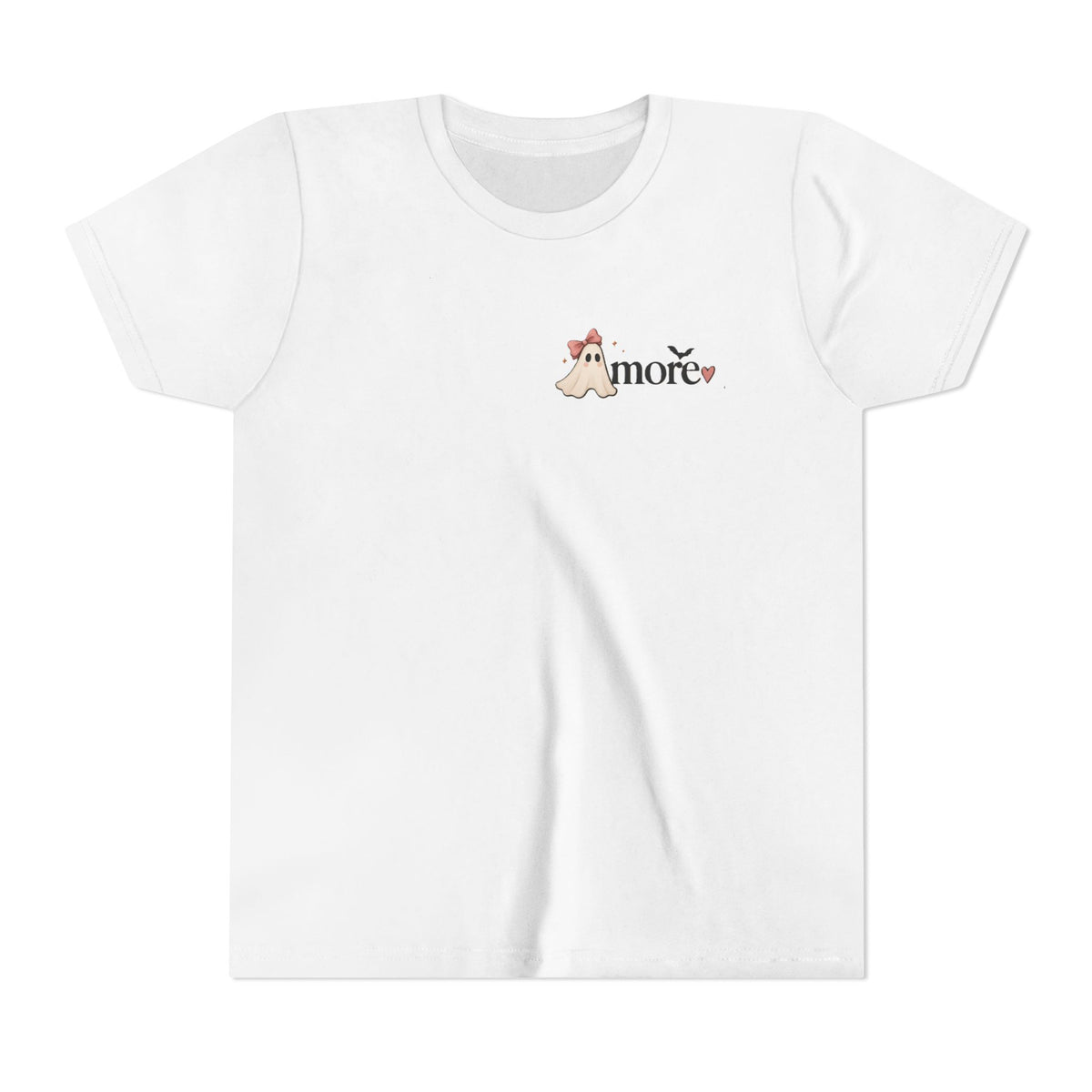 Youth Tee 'Amore' Puppy Ghost Graphic Shirt (Boo-tiful Pup Back)