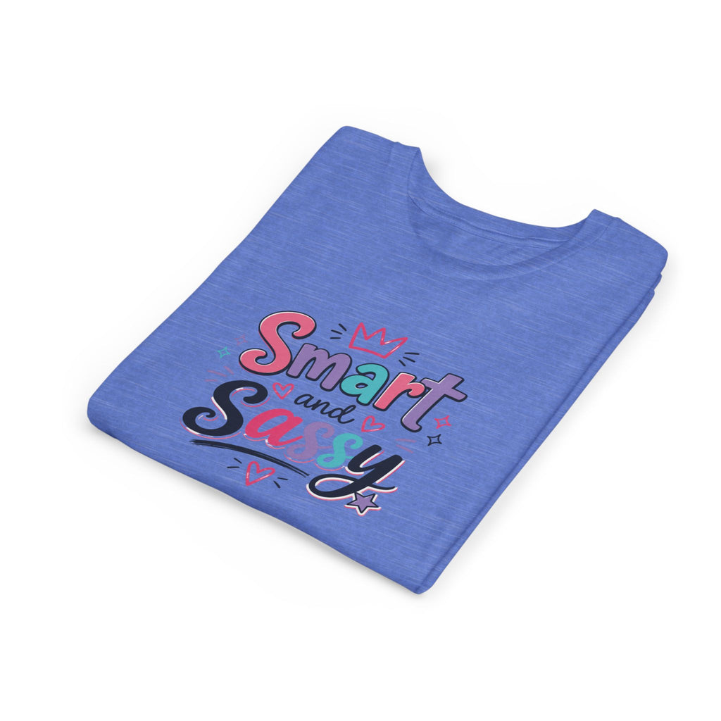 Youth Girls Smart and Sassy Pink & Purple Amore Graphic T-Shirt