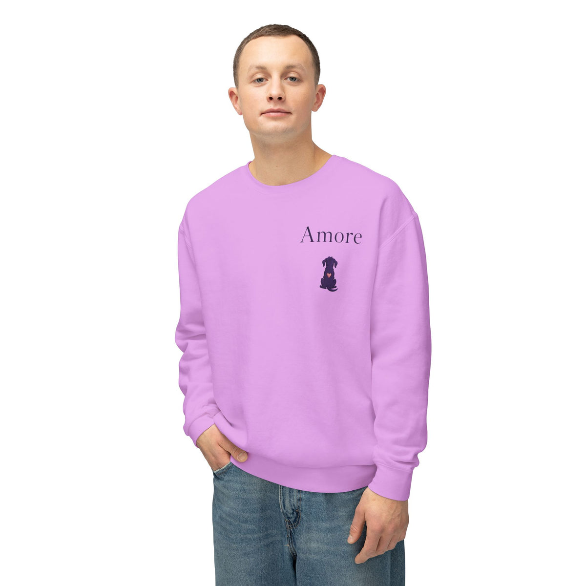 Adult Chase Sunsets Crewneck Sweatshirt Amore Silhouette Graphic