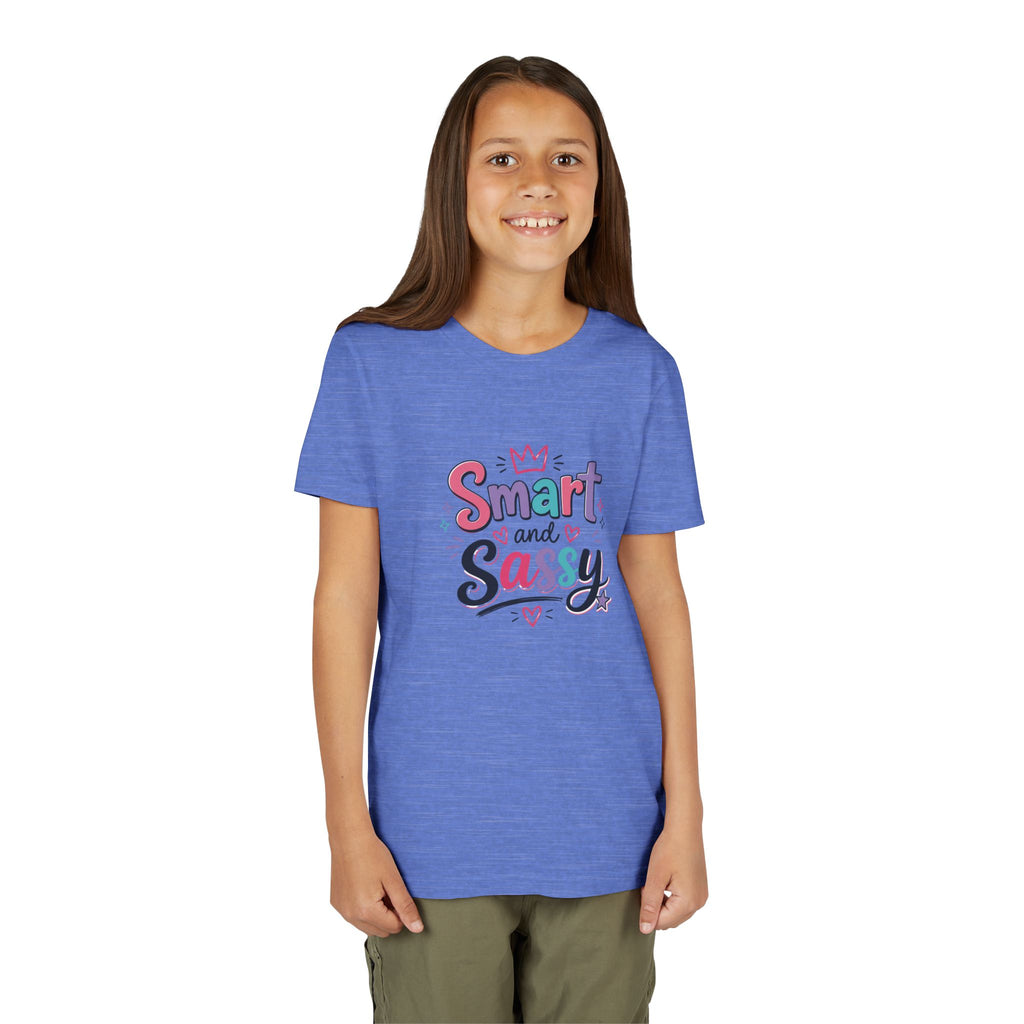 Youth Girls Smart and Sassy Pink & Purple Amore Graphic T-Shirt