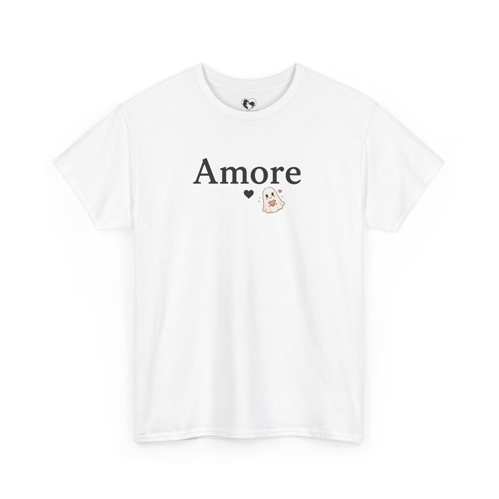 Women's Amore Halloween Icon Palm Trees & Pumpkin Spice Graphic T-Shirt