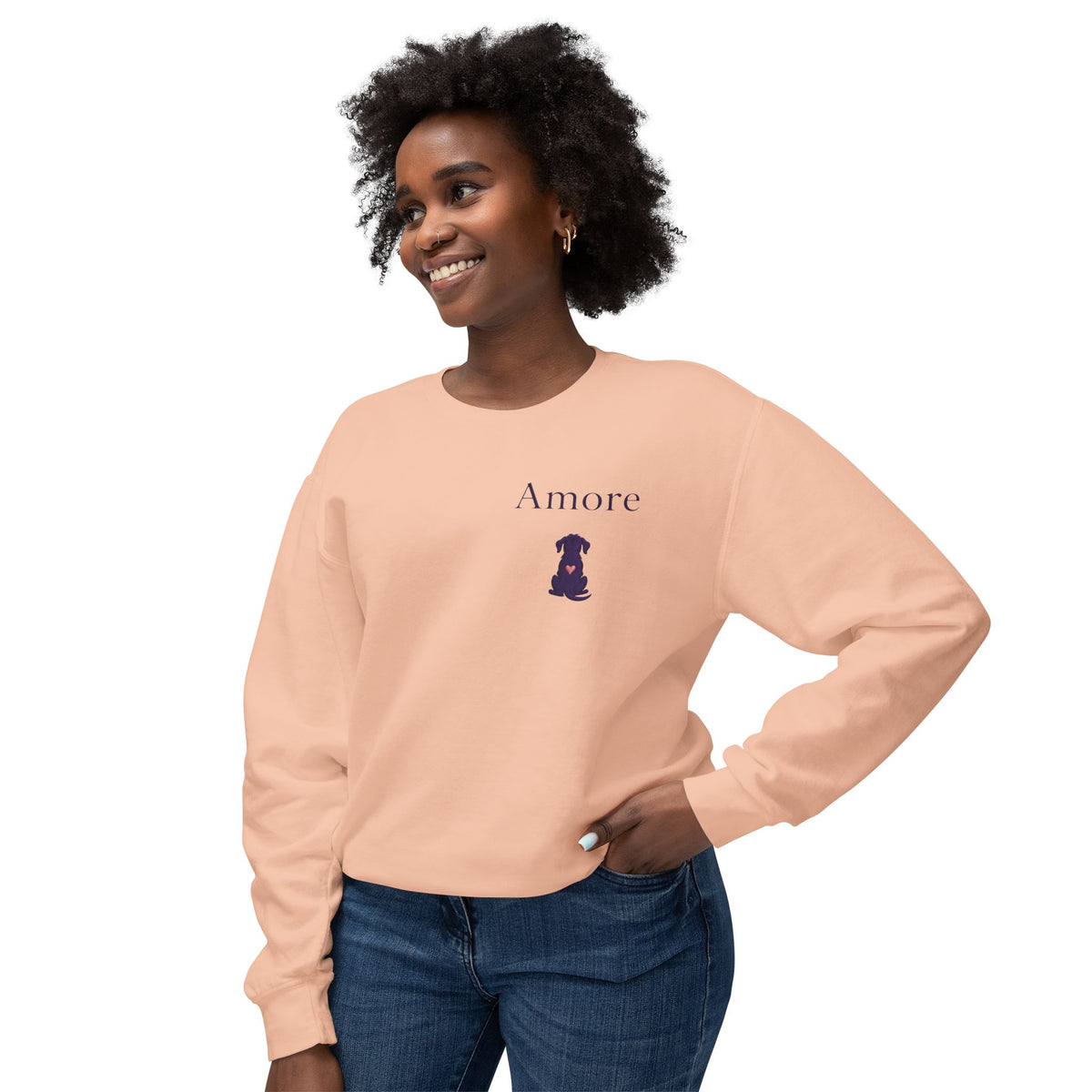 Adult Chase Sunsets Crewneck Sweatshirt Amore Silhouette Graphic