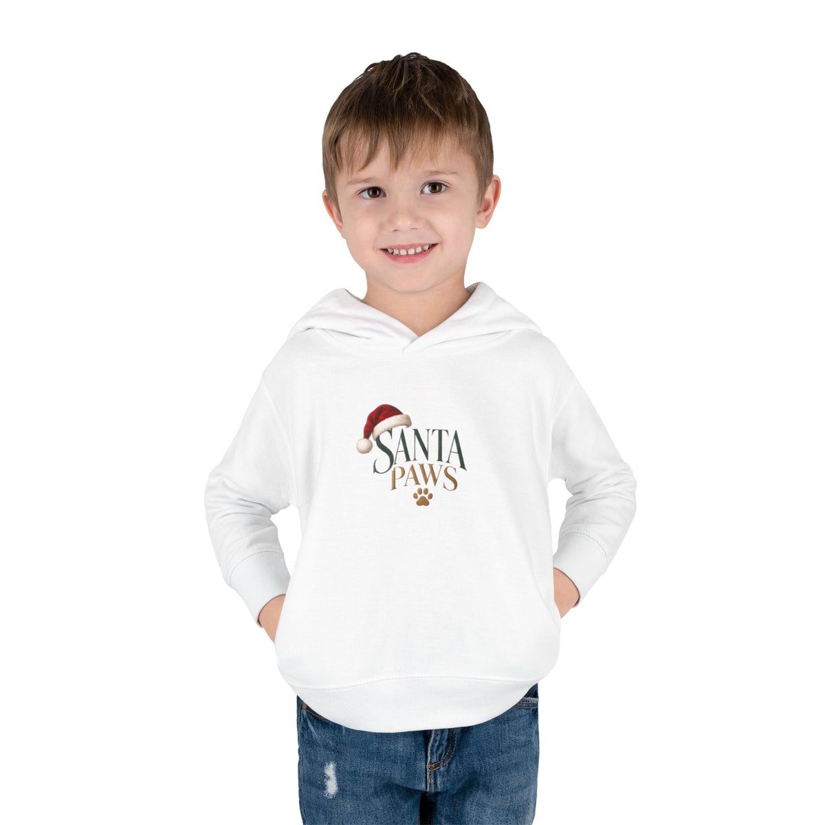 Santa Paws Toddler Christmas Hoodie