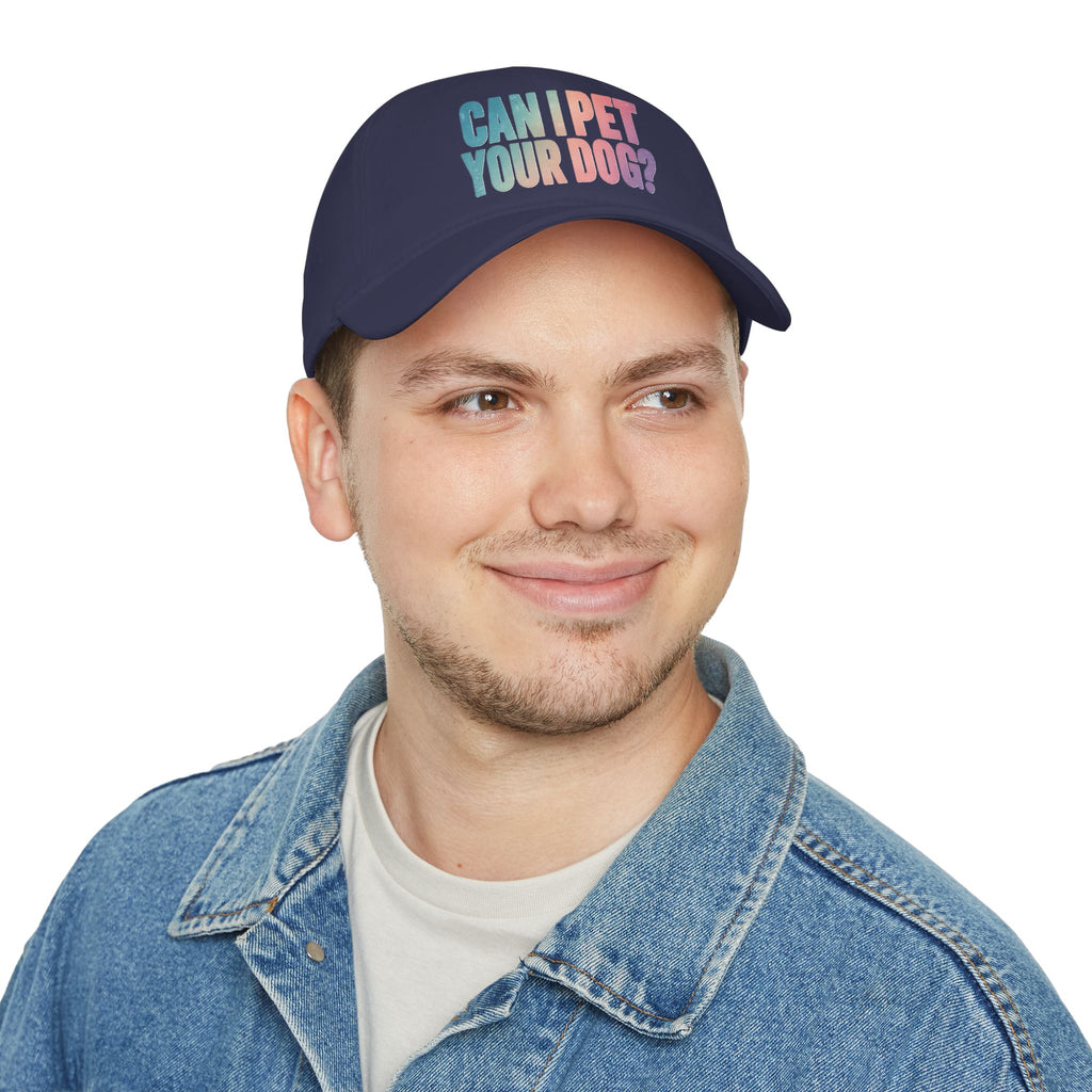 "Can I Pet Your Dog?" Low Profile Baseball Cap – Cute Pet Lover Hat