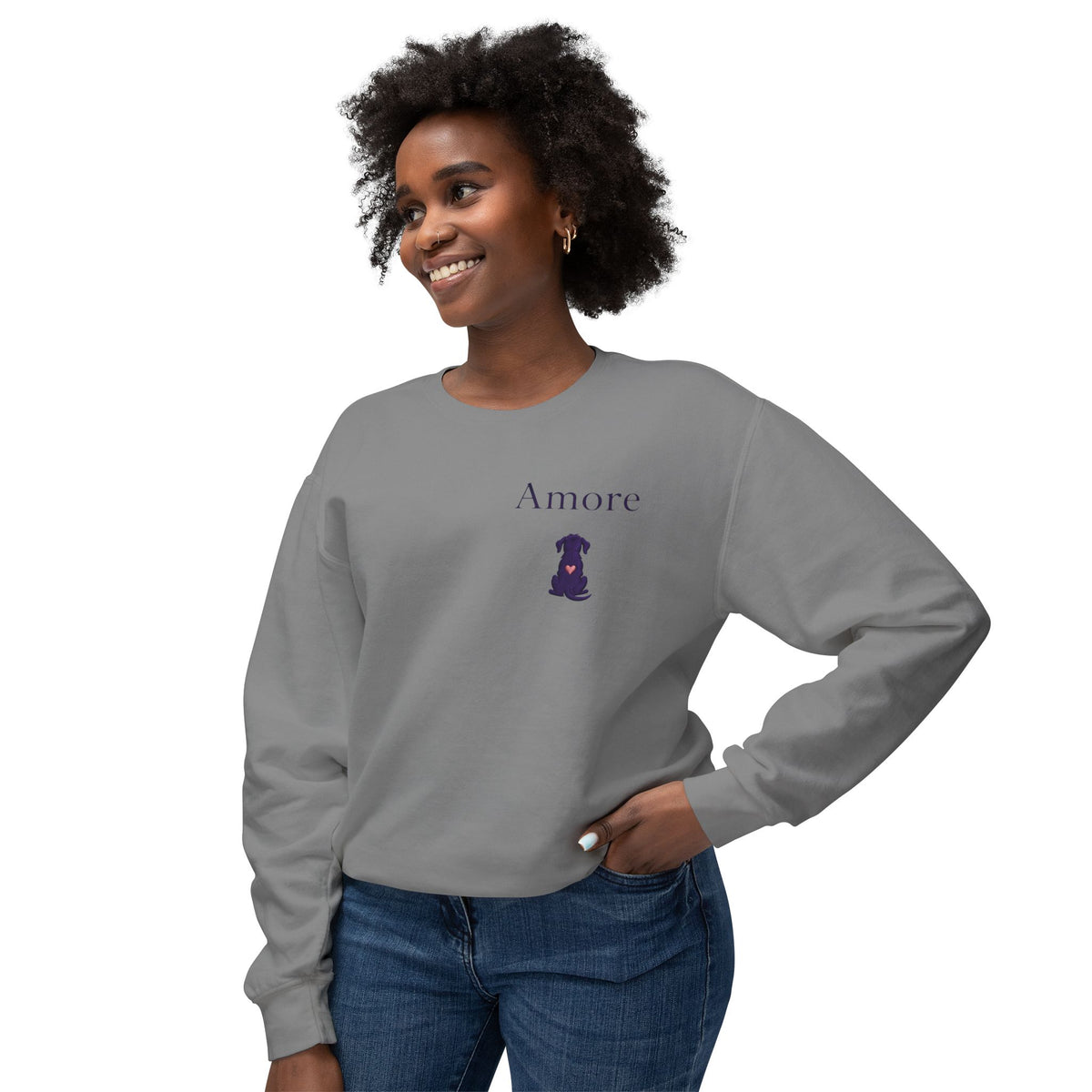 Adult Chase Sunsets Crewneck Sweatshirt Amore Silhouette Graphic