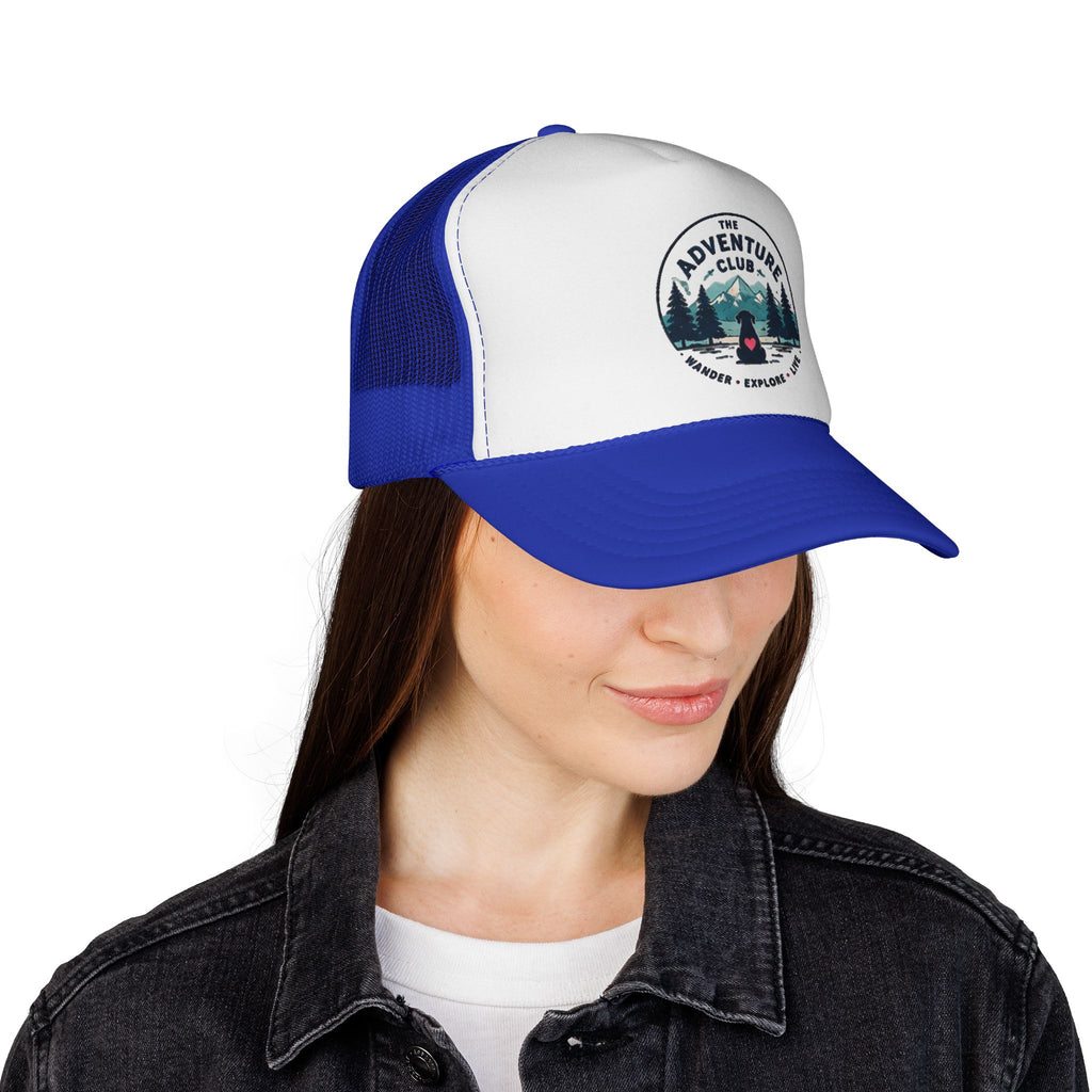 Unisex Adult Adventure Club Trucker Cap – Hiking Mountains Patch Hat