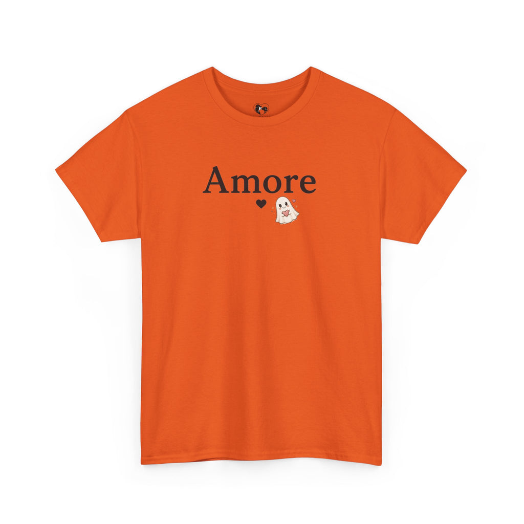 Women's Amore Halloween Icon Palm Trees & Pumpkin Spice Graphic T-Shirt