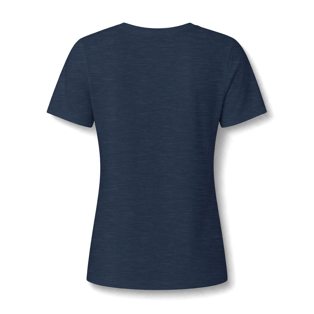 Women's V-Neck Heart Paw Chest Pocket Graphic T-Shirt