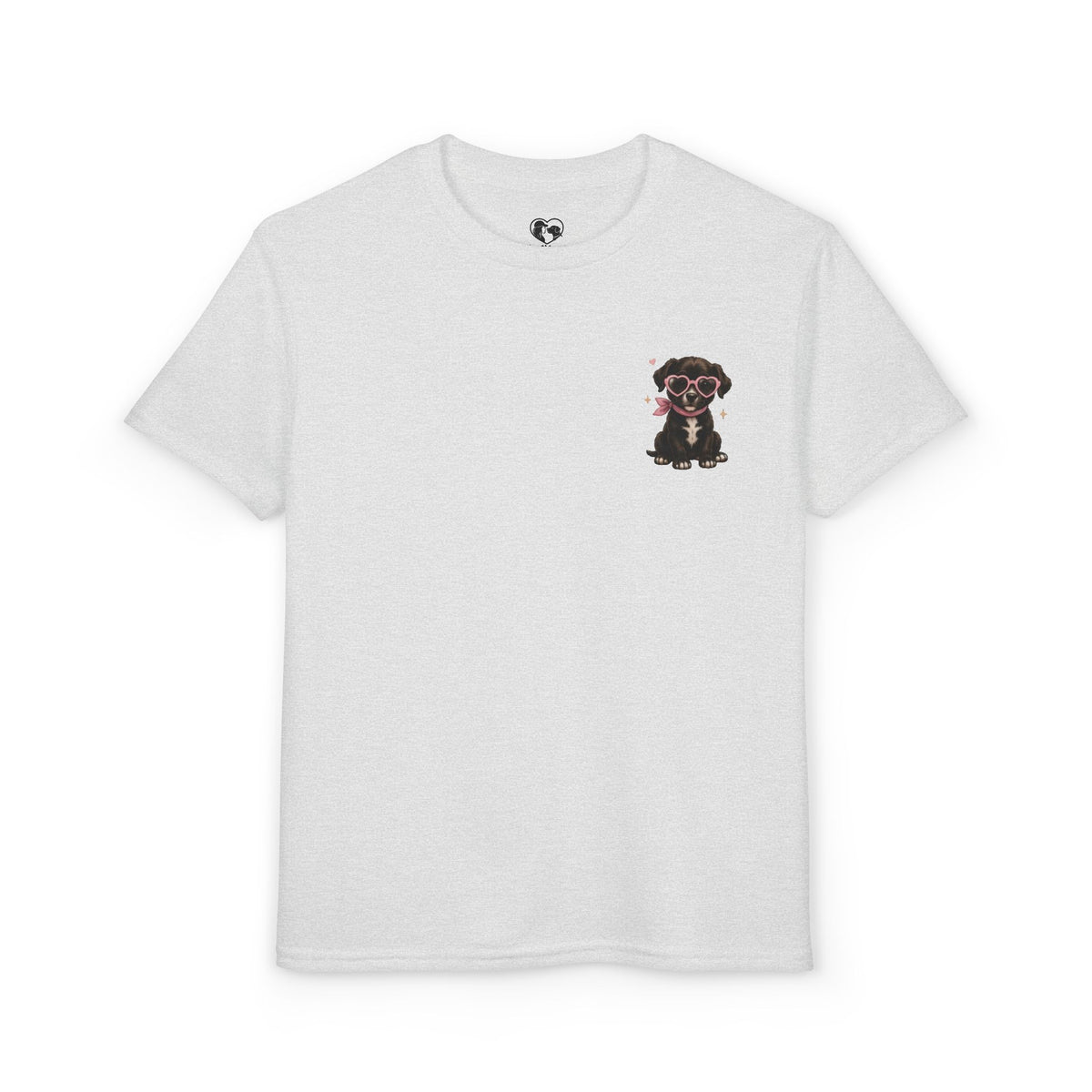 Youth T‑Shirt "Beauty and the Pup" Cute Puppy Graphic Tee