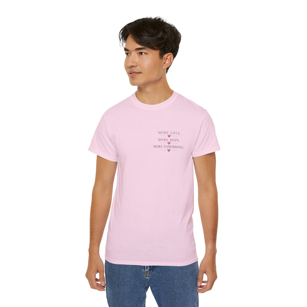 Team Amore Tee — "More Love, More Hope, More Tomorrow" Breast Cancer Awareness Shirt