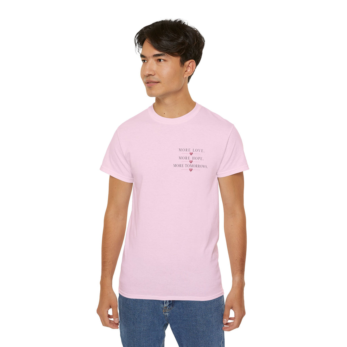 Team Amore Tee — "More Love, More Hope, More Tomorrow" Breast Cancer Awareness Shirt