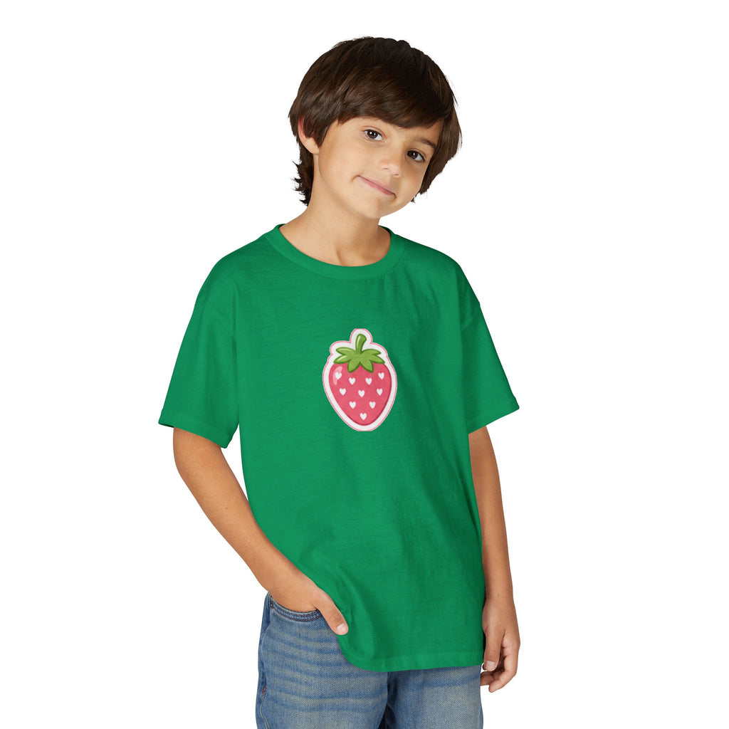 Kids Strawberry Fruit T-Shirt Amore Puppy Graphic