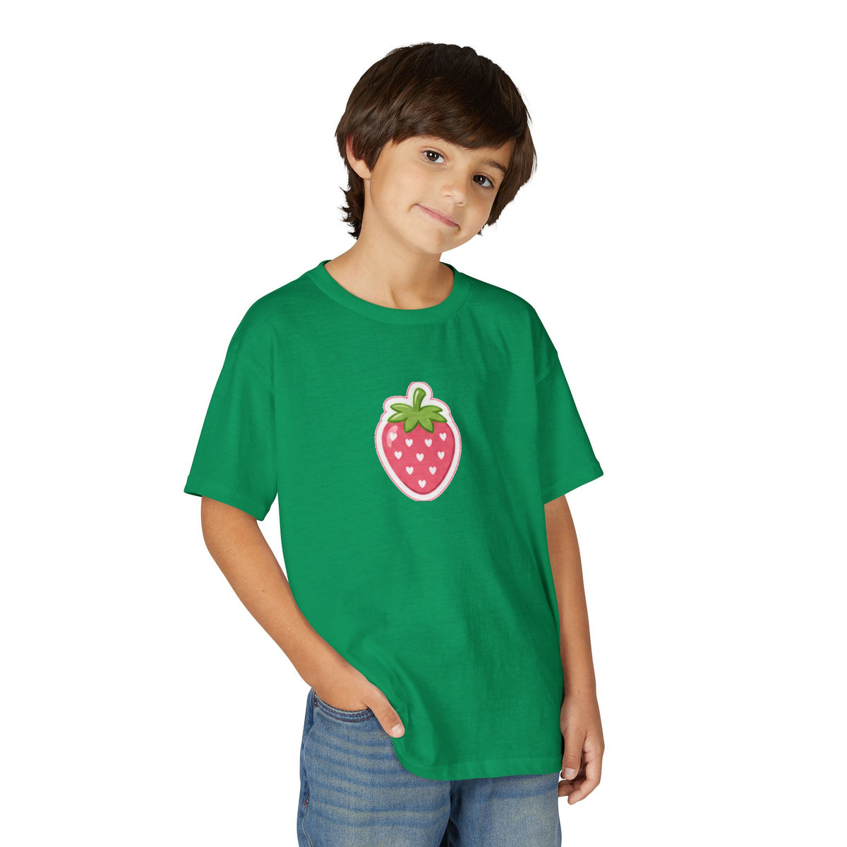 Kids Strawberry Fruit T-Shirt Amore Puppy Graphic