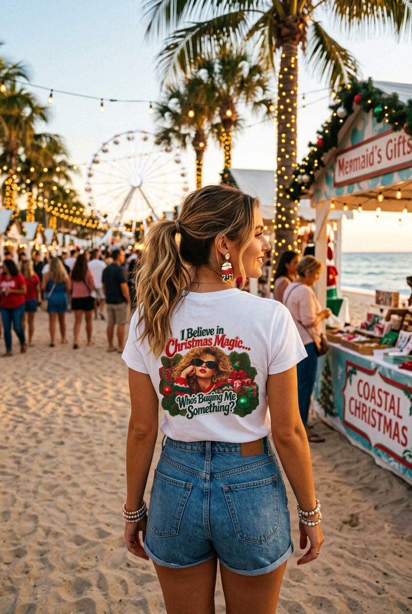 Women's Tee — "Making Christmas Magical-ish" 90s Nostalgia Back-Print