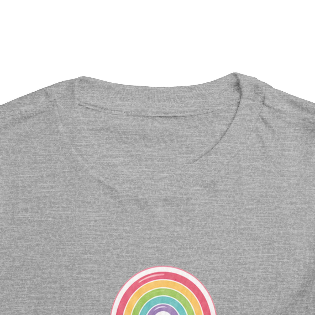 Toddler Rainbow with Heart Clouds T-Shirt
