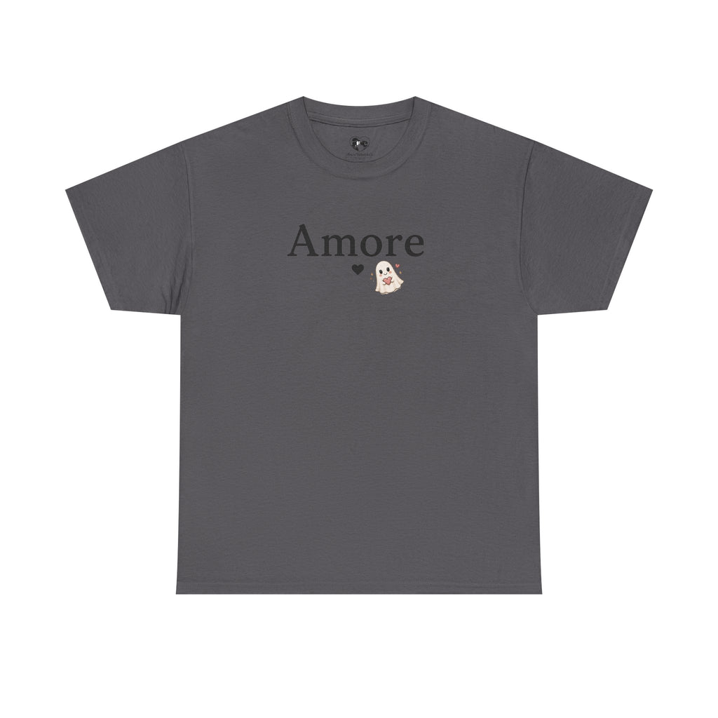 Women's Amore Halloween Icon Palm Trees & Pumpkin Spice Graphic T-Shirt