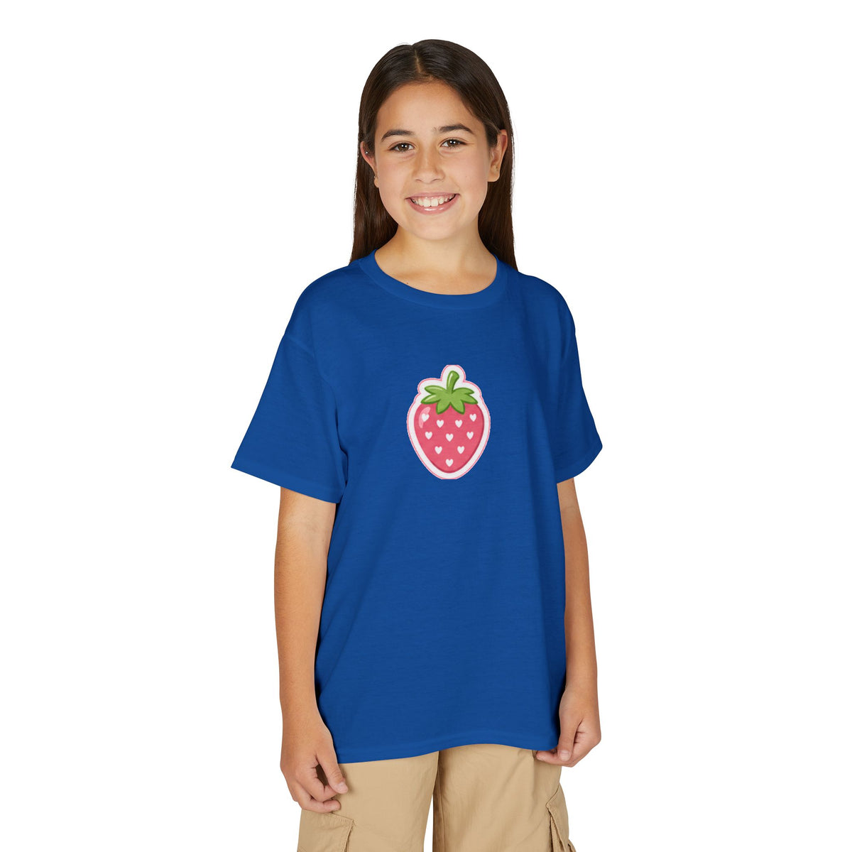 Kids Strawberry Fruit T-Shirt Amore Puppy Graphic