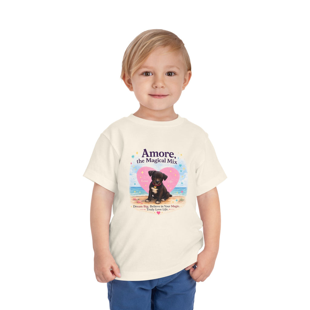 Toddler Tee "Amore the Magical Mix" Puppy Love Beach Shirt