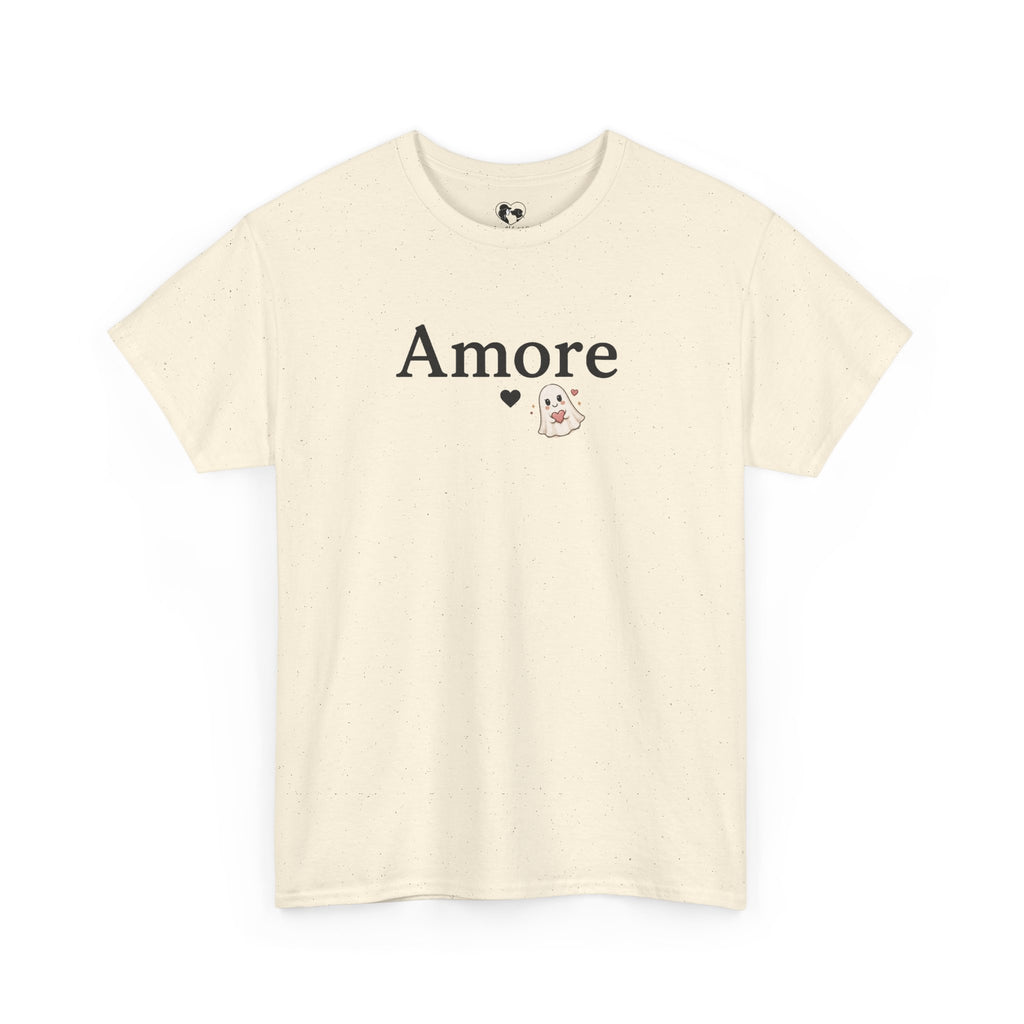 Women's Amore Halloween Icon Palm Trees & Pumpkin Spice Graphic T-Shirt