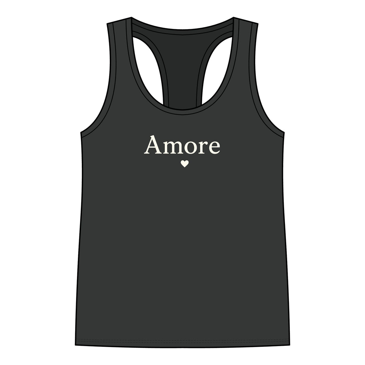 Women's 'Amore' Heart Graphic Racerback Tank Top