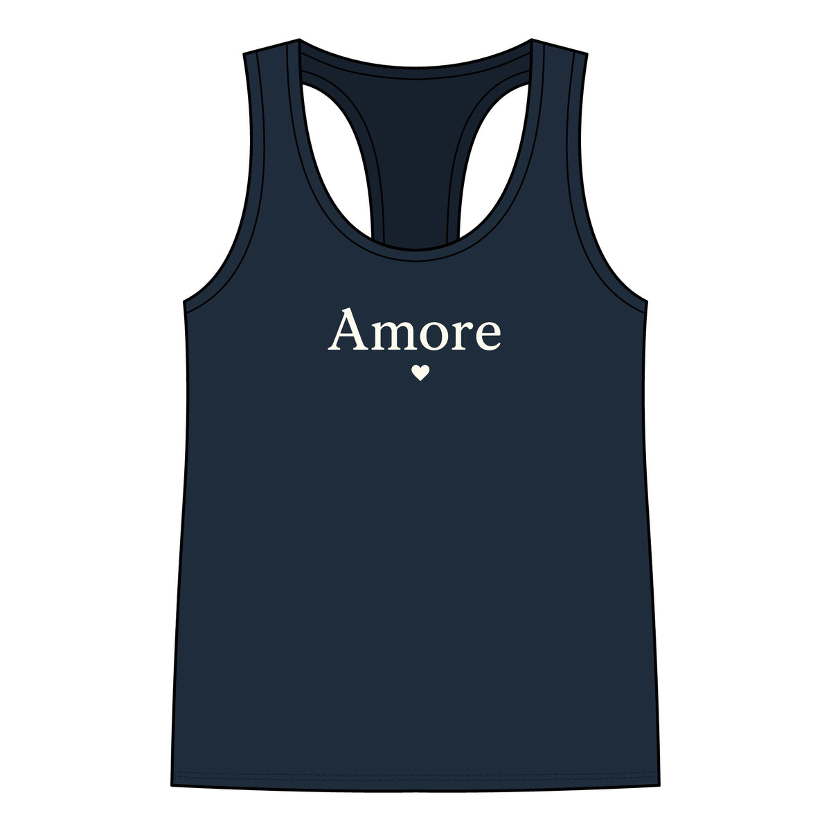 Women's 'Amore' Heart Graphic Racerback Tank Top