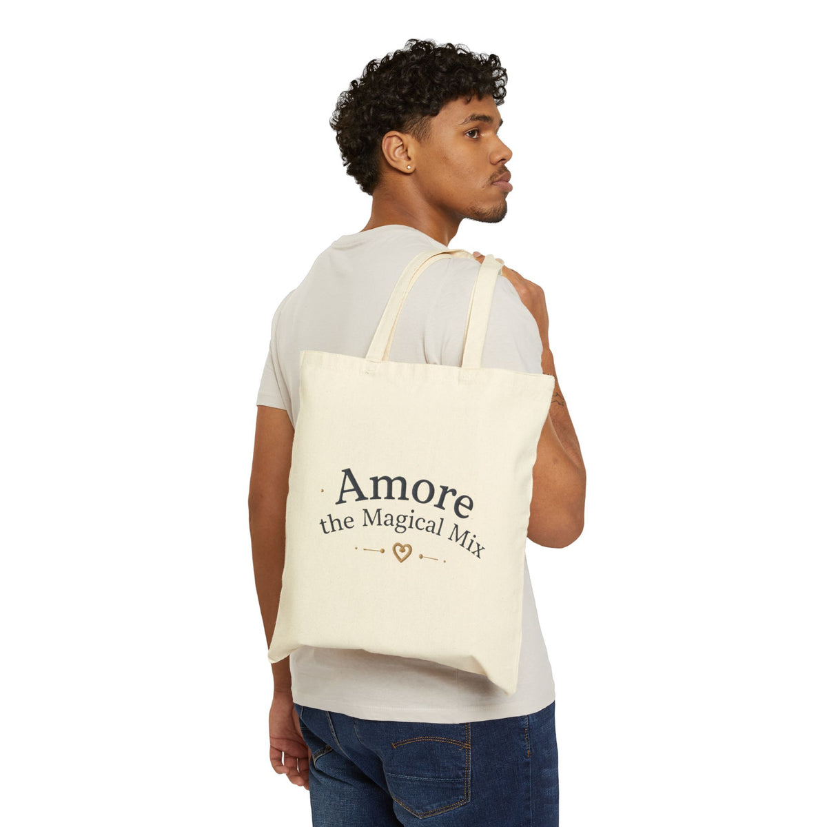 Canvas Tote Bag Amore the Magical Mix Logo