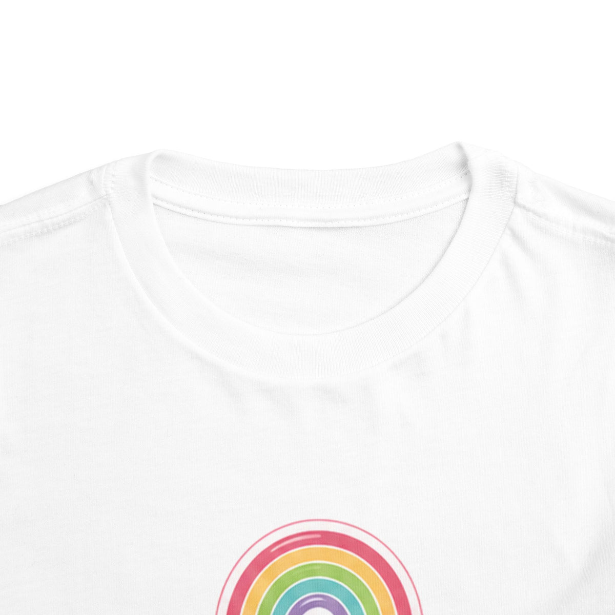 Toddler Rainbow with Heart Clouds T-Shirt