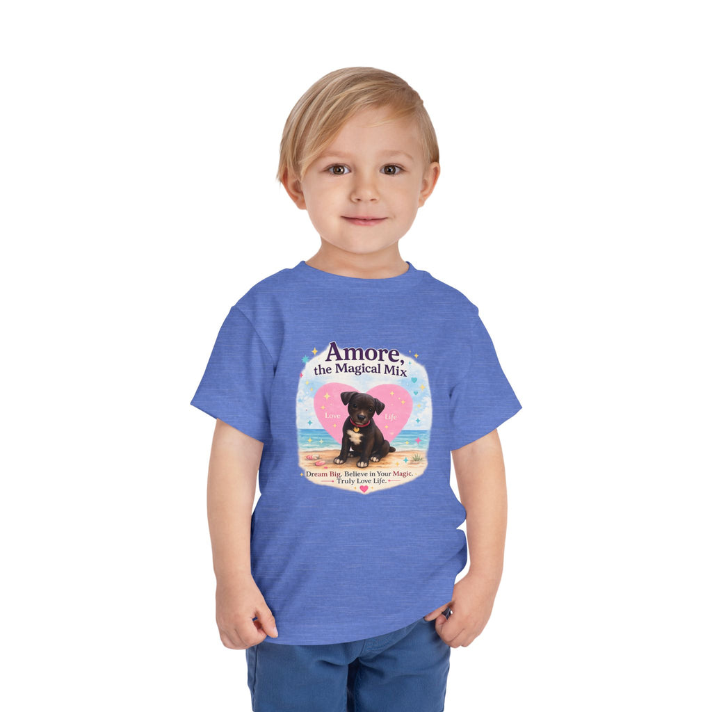 Toddler Tee "Amore the Magical Mix" Puppy Love Beach Shirt