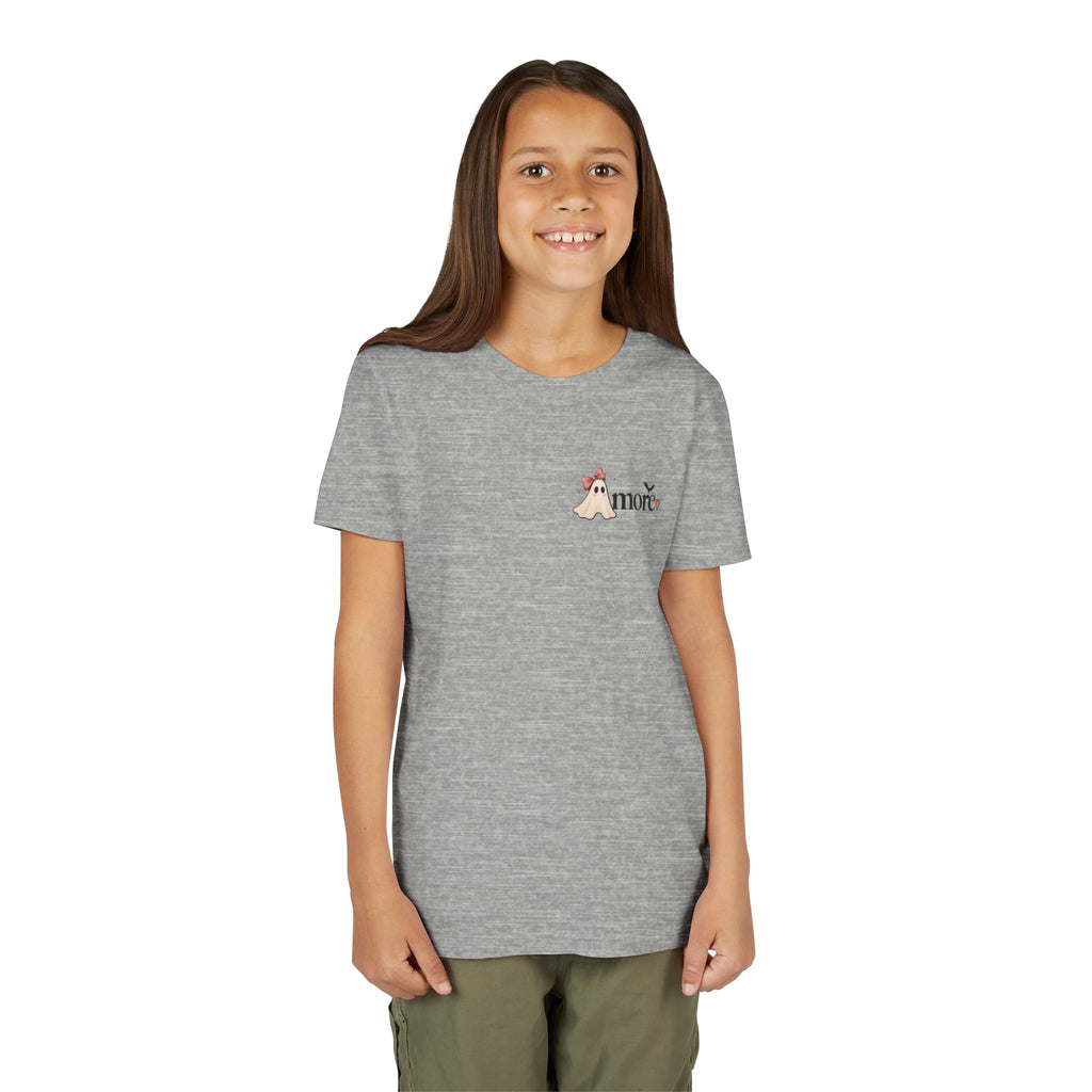 Youth Tee 'Amore' Puppy Ghost Graphic Shirt (Boo-tiful Pup Back)