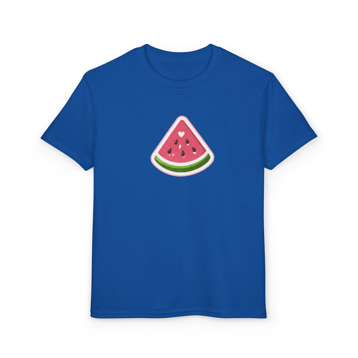 Kids Watermelon Slice T-Shirt with Amore Puppy Back Graphic