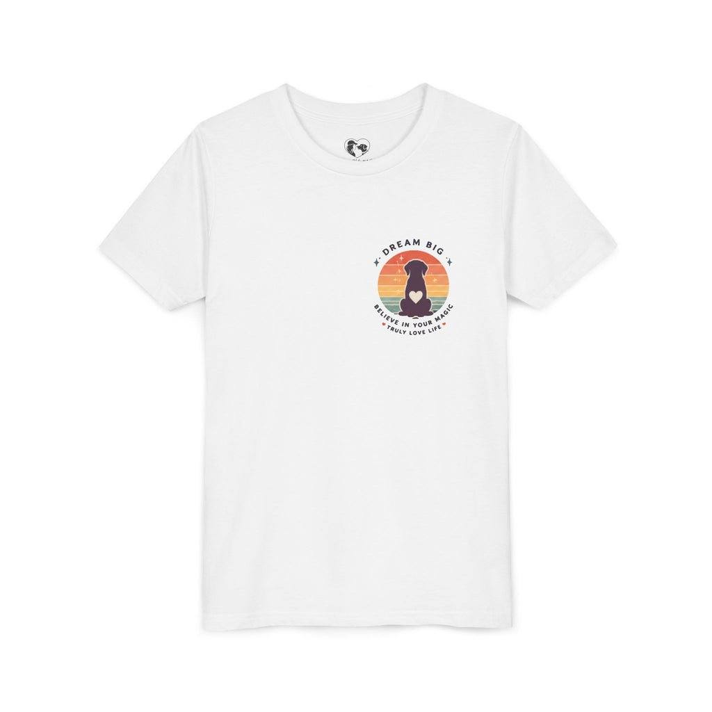 Unisex Youth Tee "Dream Big, Believe in Your Magic, Love Life" Retro Graphic