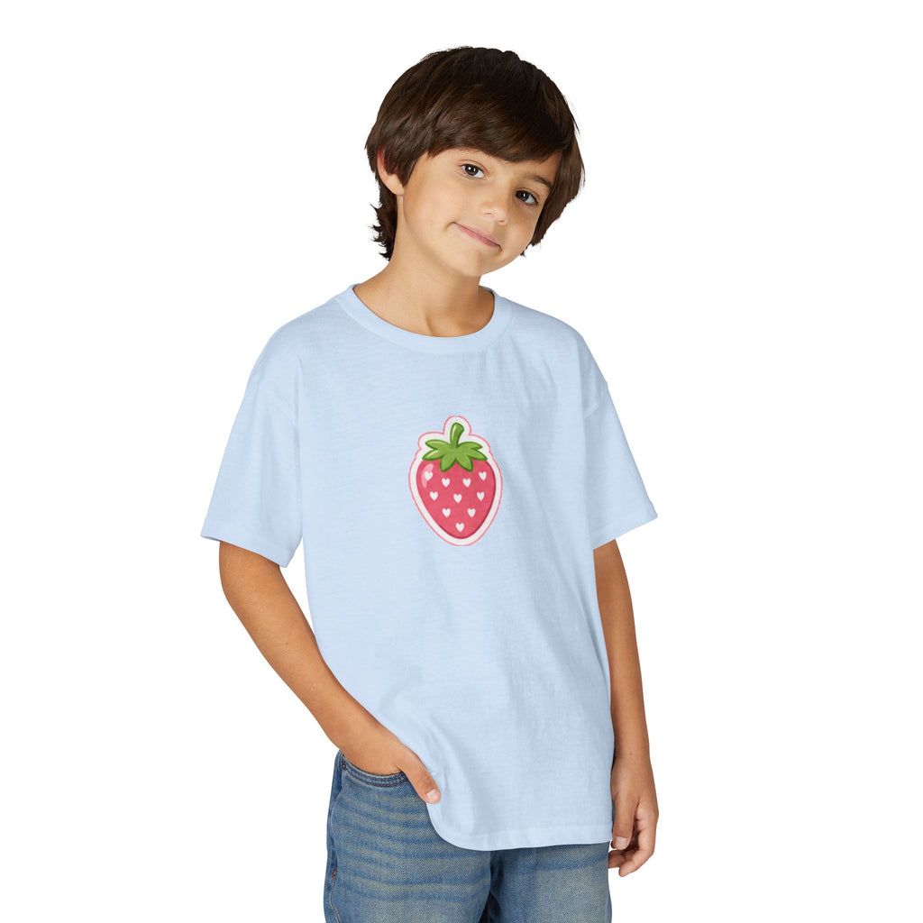 Kids Strawberry Fruit T-Shirt Amore Puppy Graphic