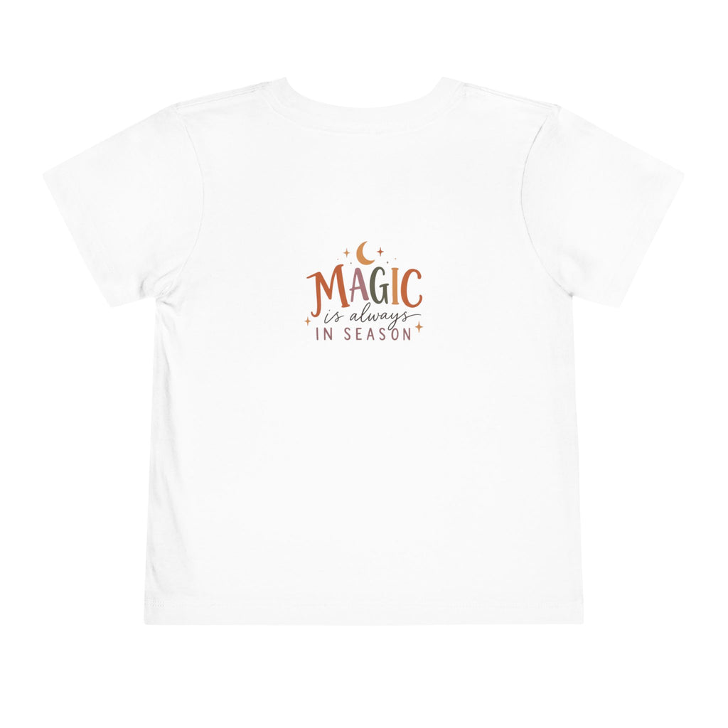 Toddler Tee "Magic Is Always In Season" Puppy & Moon Graphic