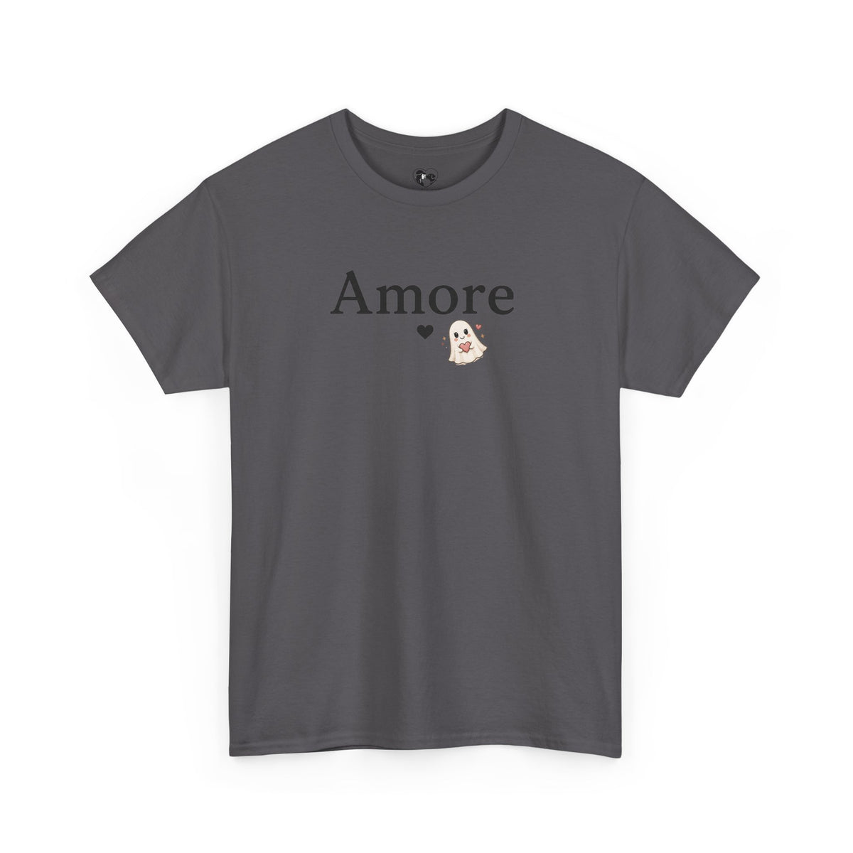 Women's Amore Halloween Icon Palm Trees & Pumpkin Spice Graphic T-Shirt