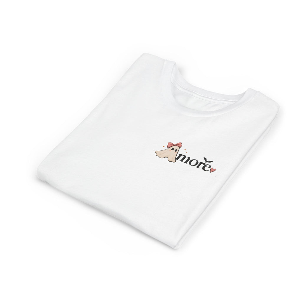 Youth Tee 'Amore' Puppy Ghost Graphic Shirt (Boo-tiful Pup Back)