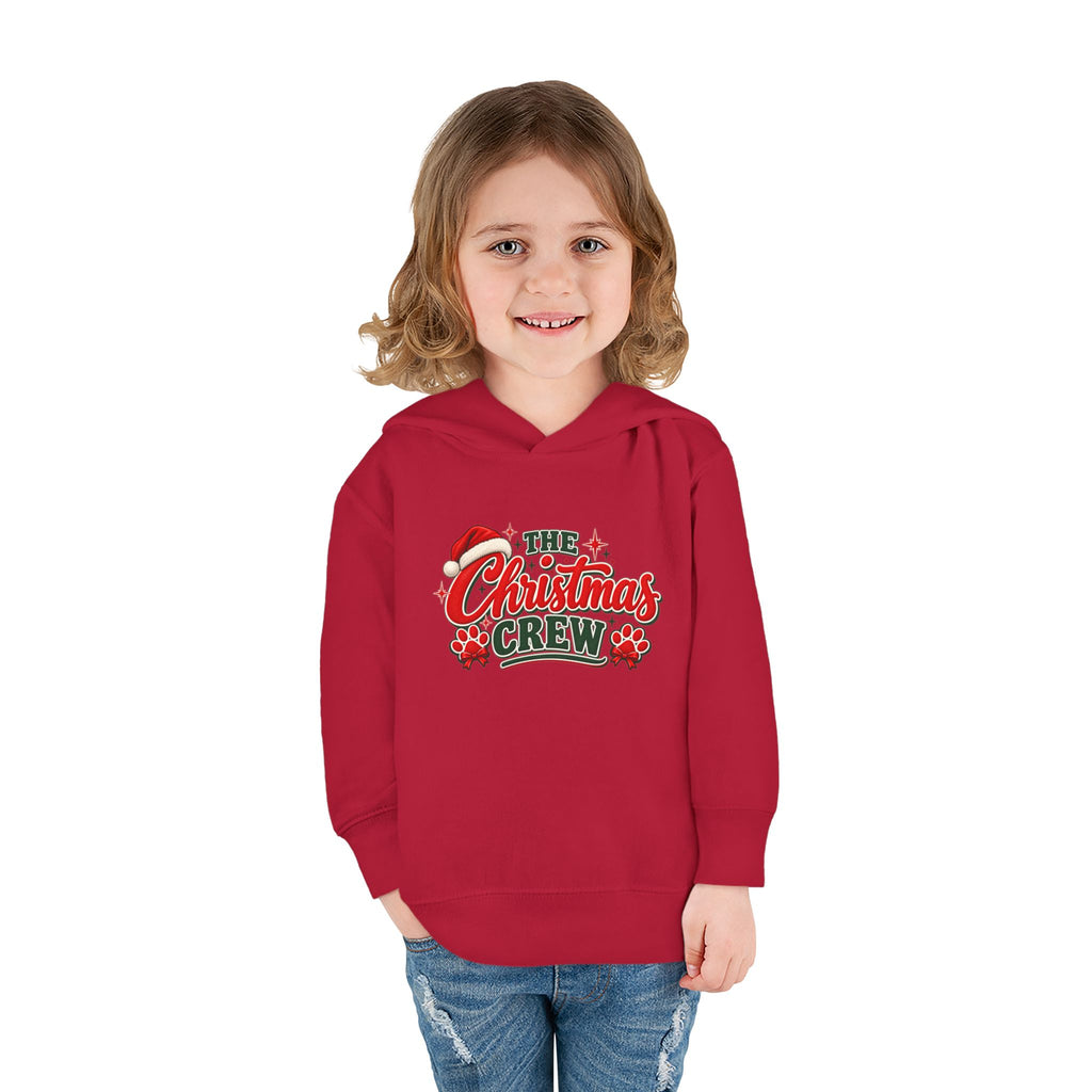 Toddler Festive Holiday Hoodie "The Christmas Crew"