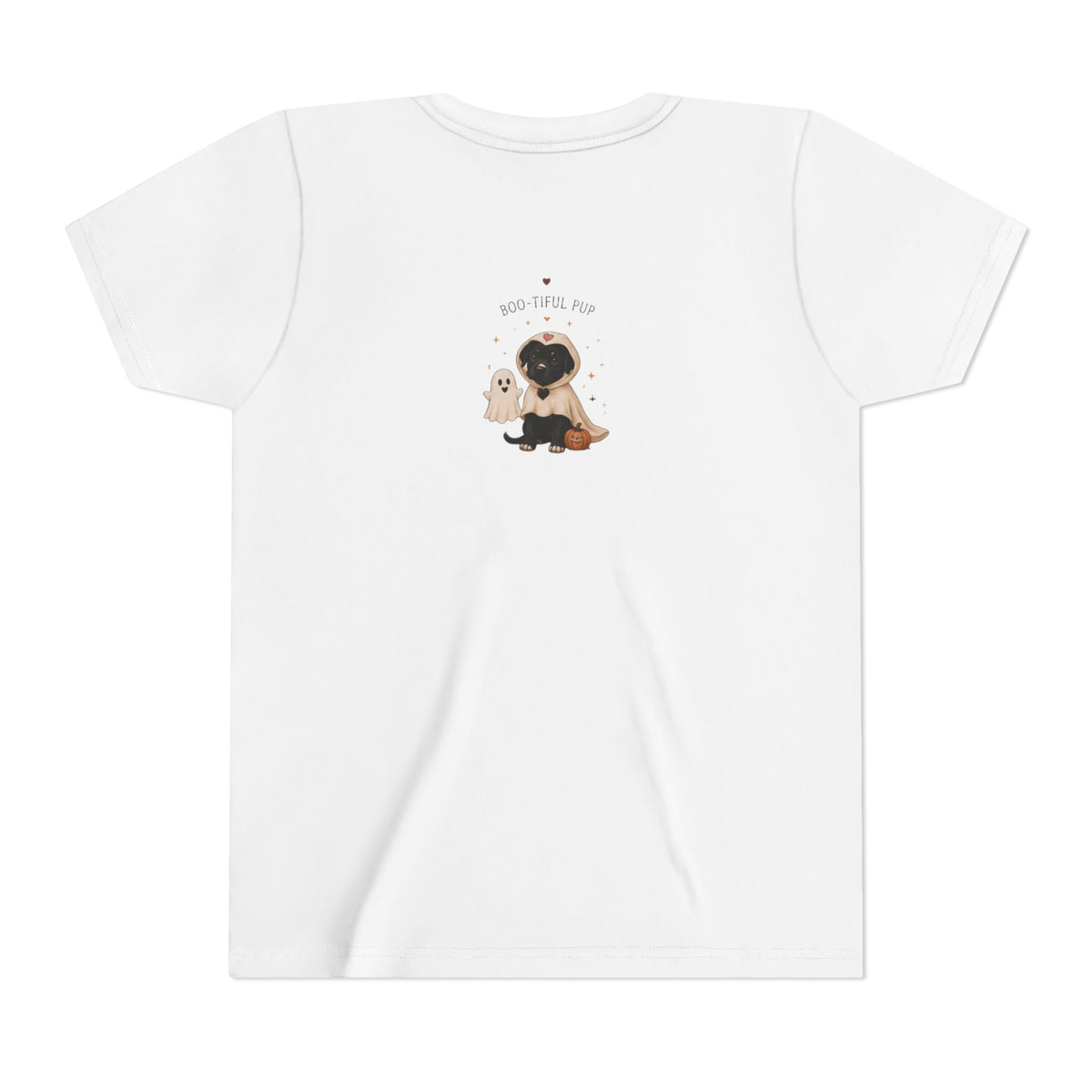 Youth Tee 'Amore' Puppy Ghost Graphic Shirt (Boo-tiful Pup Back)