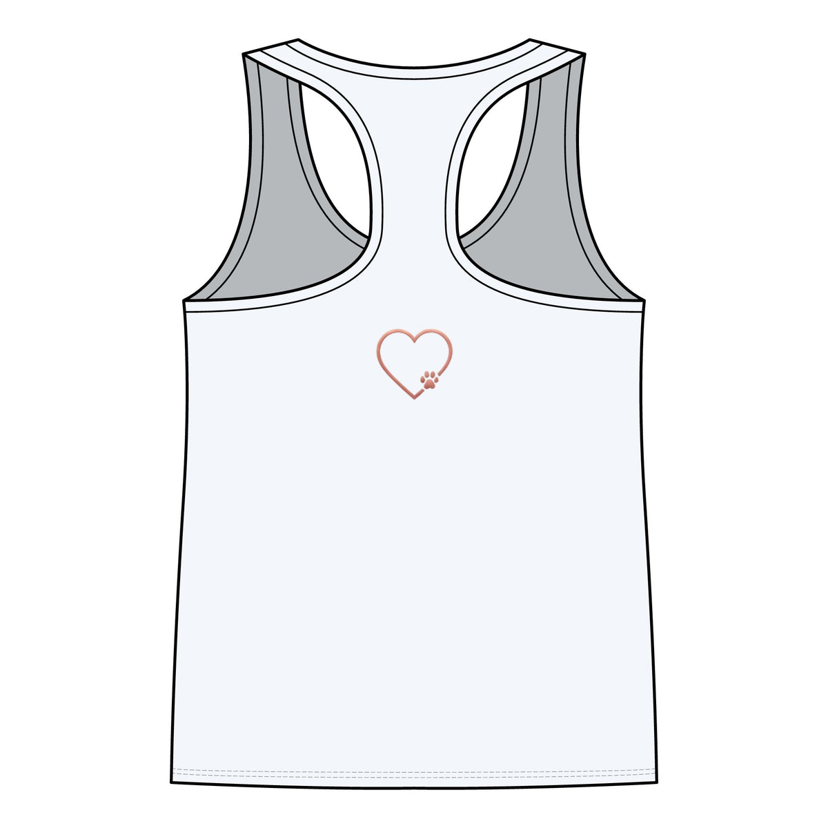 Women's 'Amore' Heart Graphic Racerback Tank Top