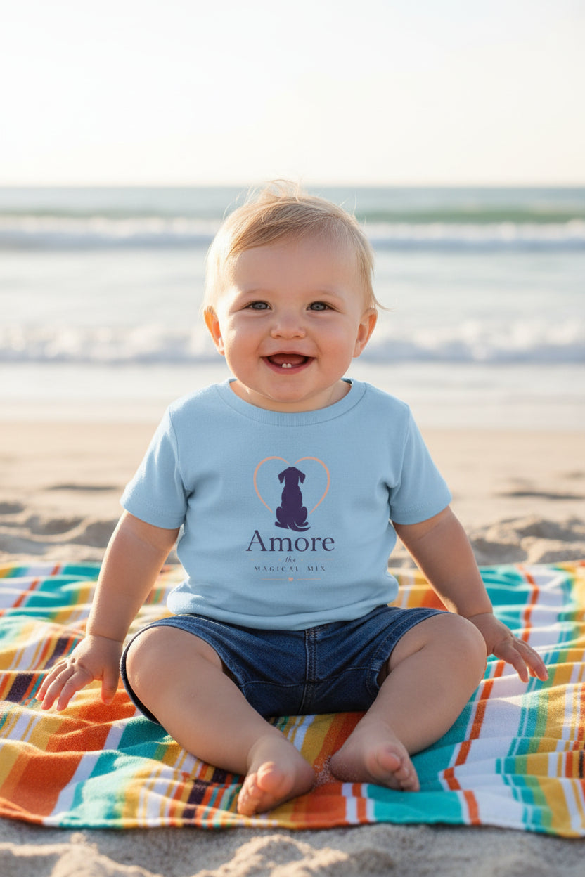 Infant Tee "Amore the Magical Mix" Puppy Heart Baby Shirt