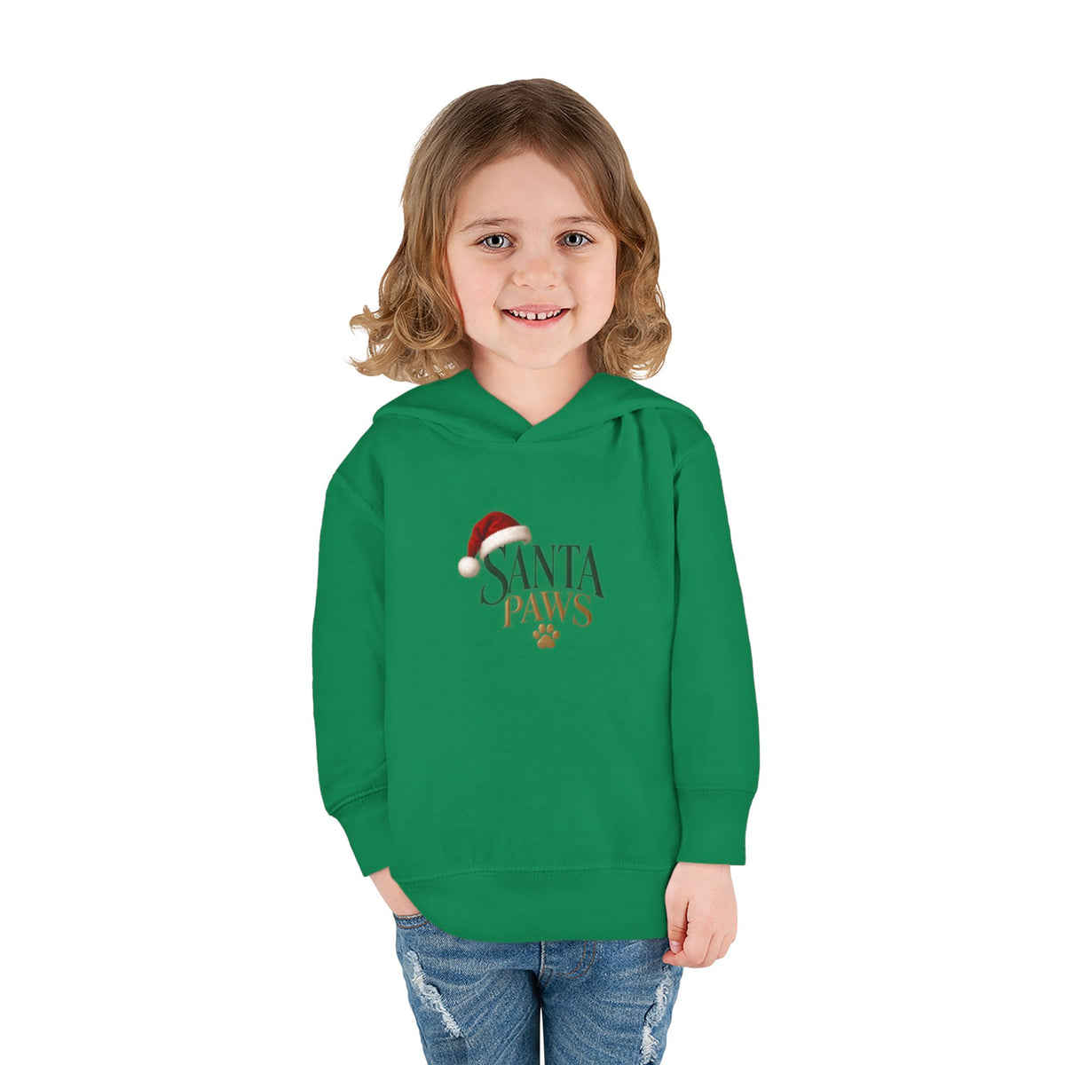 Santa Paws Toddler Christmas Hoodie