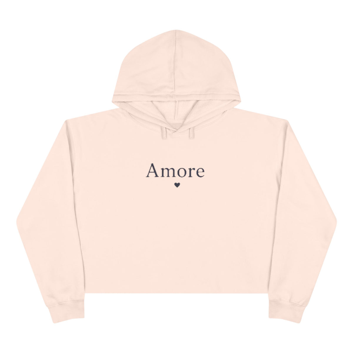 Amore Adult Cropped Hoodie - Pastel “DREAM. BELIEVE. LOVE.” Back