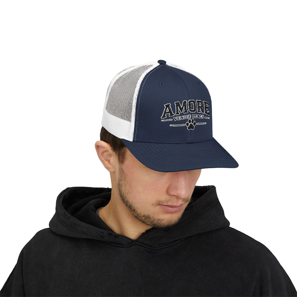 Adult Amore Venice Beach Graphic Trucker Cap | Embroidered Snapback