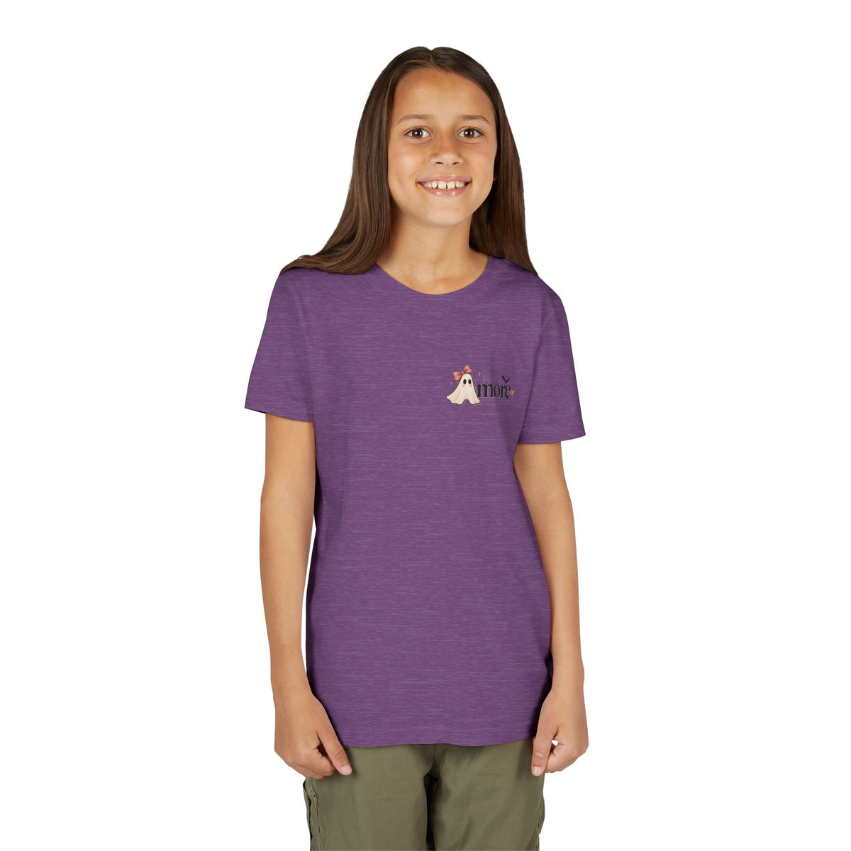 Youth Tee 'Amore' Puppy Ghost Graphic Shirt (Boo-tiful Pup Back)