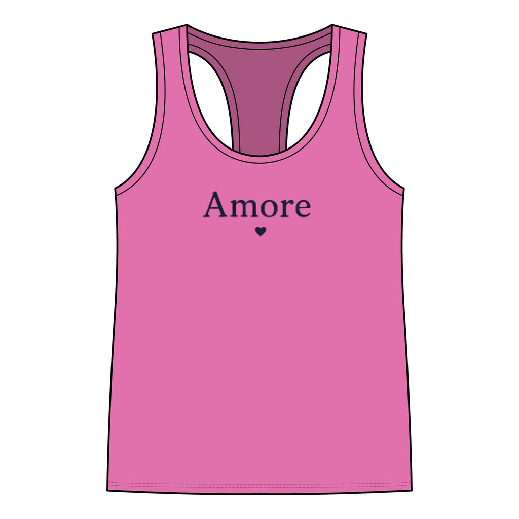 Women's 'Amore' Heart Graphic Racerback Tank Top